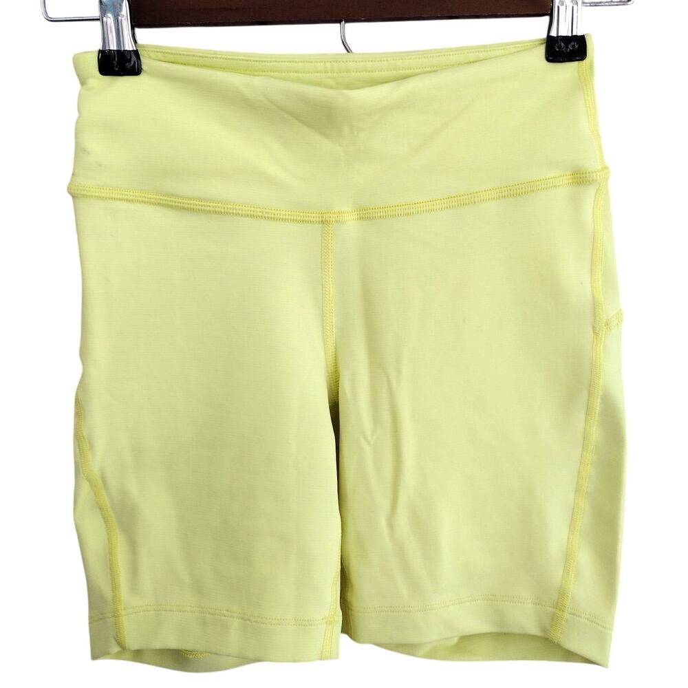 Outdoor Voices NEW Move Free 6in Biker Short in Gecko Neon Yellow Women's XS